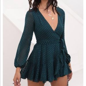 LUCY IN THE SKY wrap dress 💚